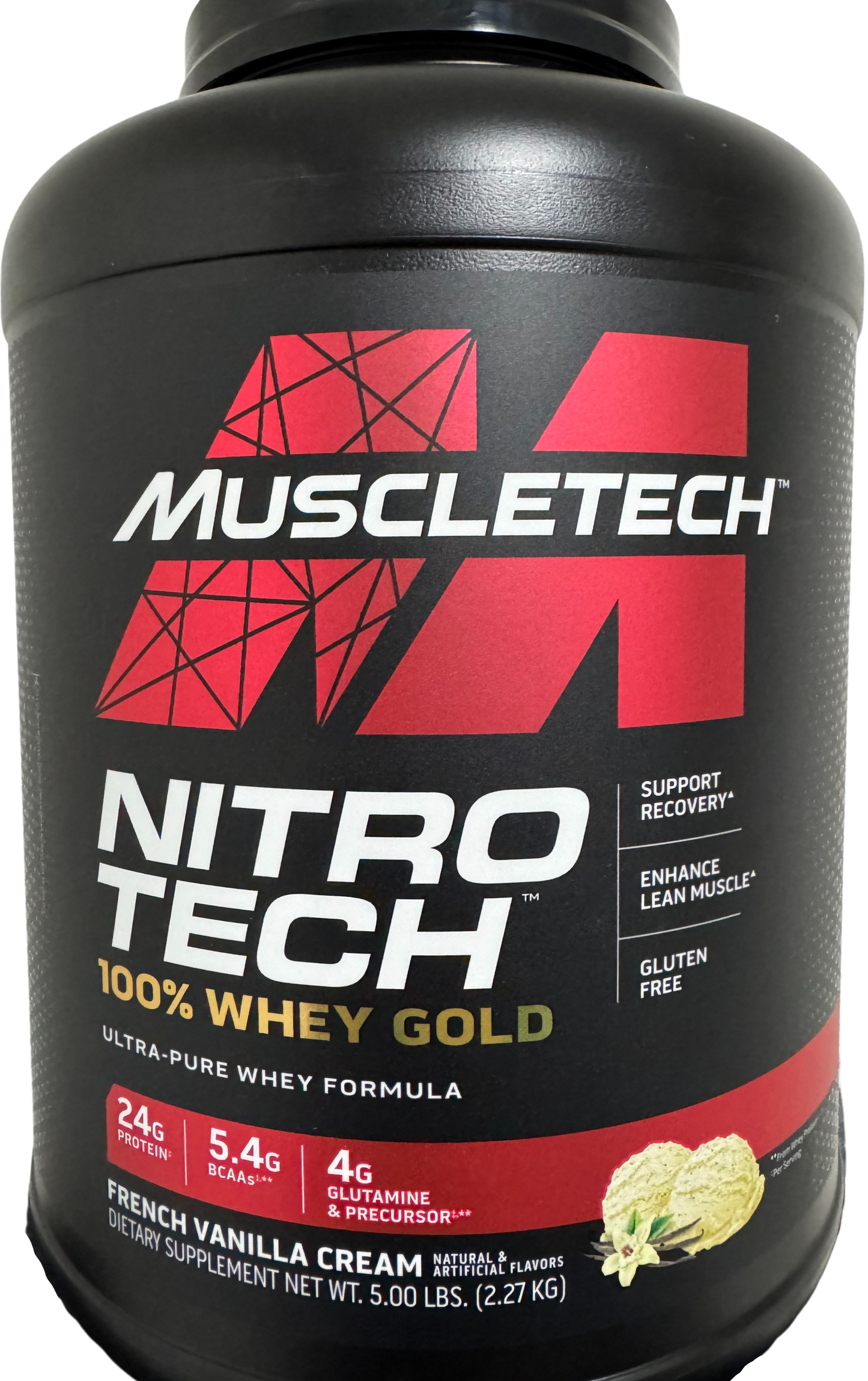 Muscletech Nitro-Tech 100% Whey Gold 5 lb – French Vanilla Cream