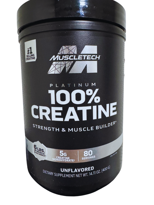 Muscletech Platinum 100% Creatine 400 g – Creatina Monohidratada