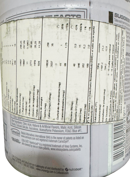 C4 Sport Pre-entreno sabor Blue Raspberry