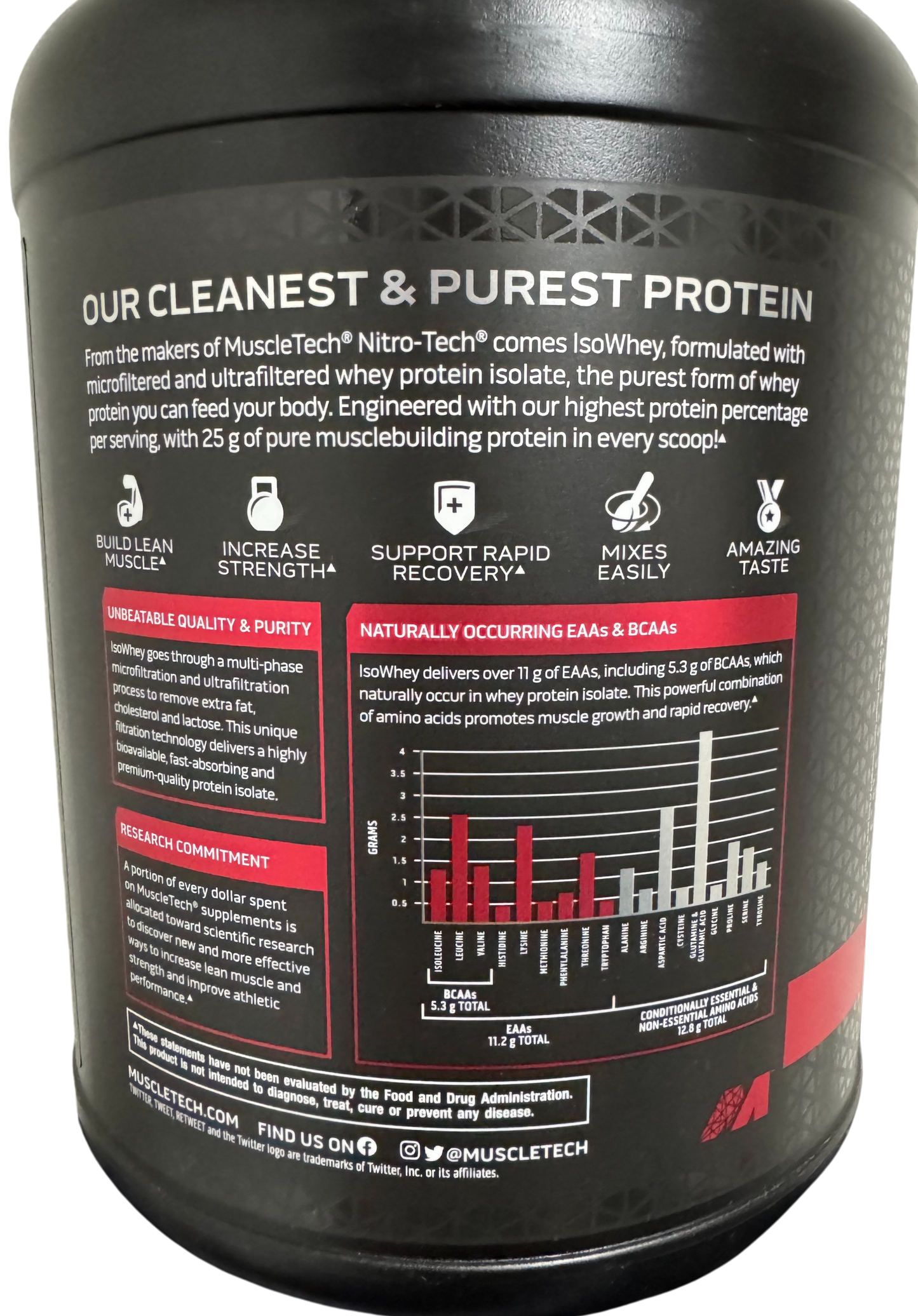 Muscletech ISO Whey 5 Lb – Chocolate