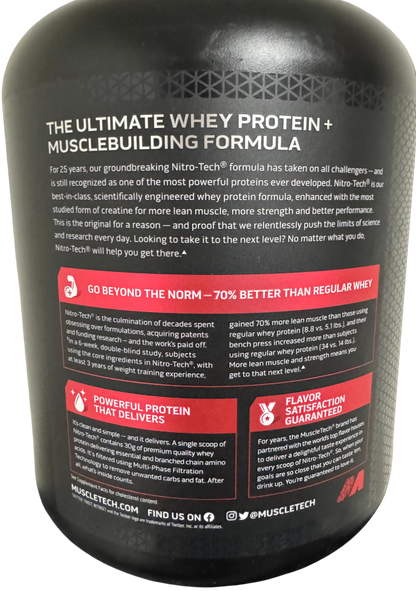 Muscletech Nitro-Tech Whey Protein 4 lb – Vanilla Cream