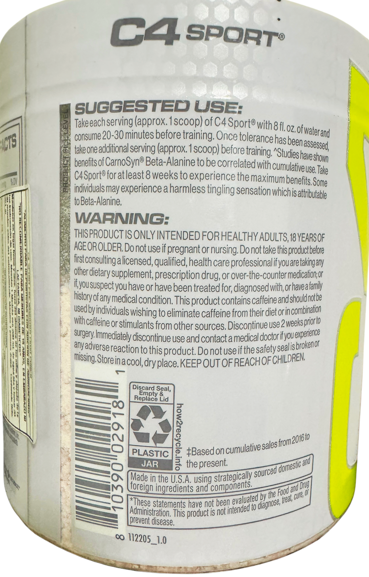 C4 Sport Pre-Entreno – Fruit Punch