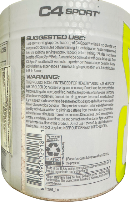 C4 Sport Pre-Entreno – Fruit Punch