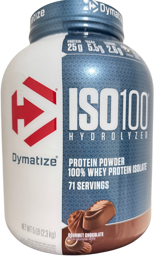 Dymatize ISO100 Hydrolyzed 5 Lb – Sabor Gourmet Chocolate