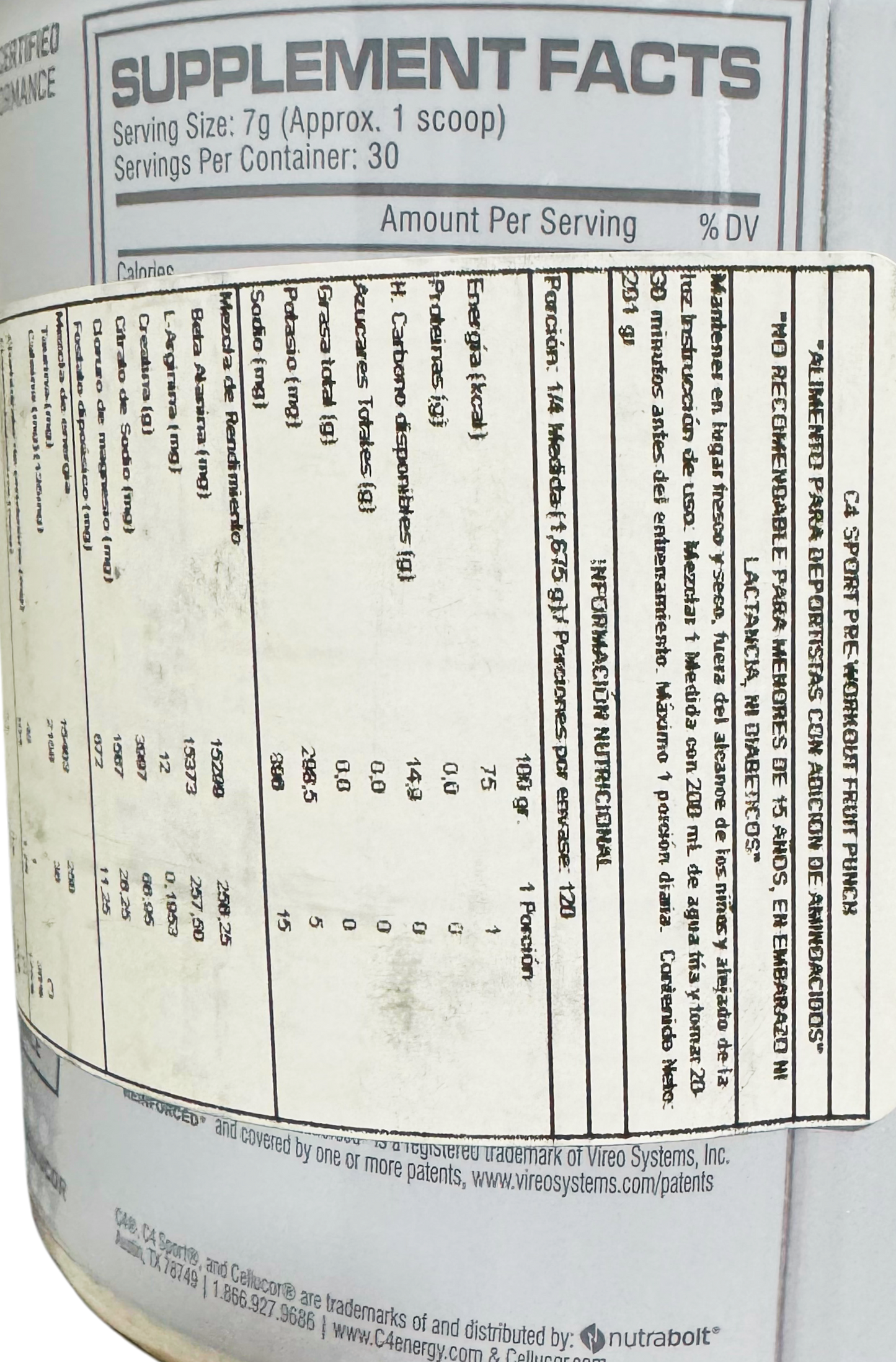 C4 Sport Pre-Entreno – Fruit Punch