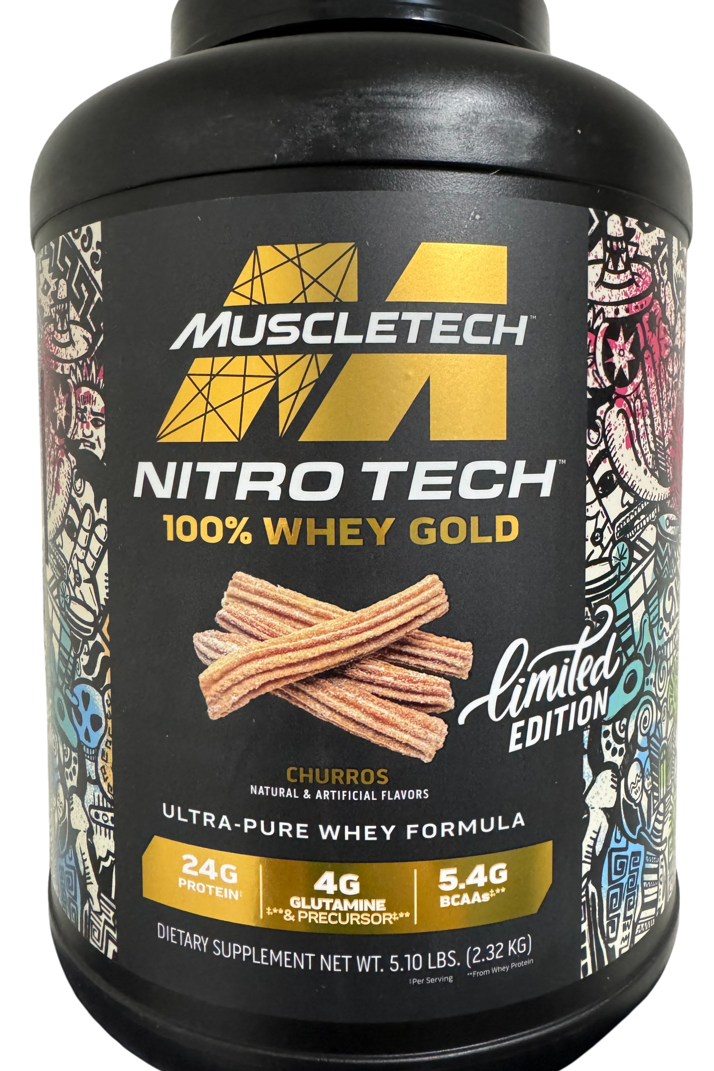 Muscletech Nitro - Tech 100% Whey Gold 5 LB – Churros (Limited Edition)